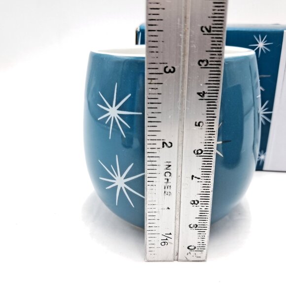 Davids Tea Night Sky Star Burst Ceramic Bubble Teacups-Set of 2-6 Ounces Each - Picture 5 of 7